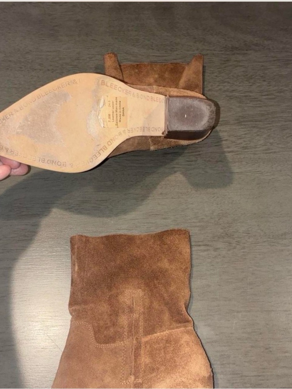 Bleecker and bond woman’s 7.5 Suede Women’s Ankle Boots - Picture 7 of 8